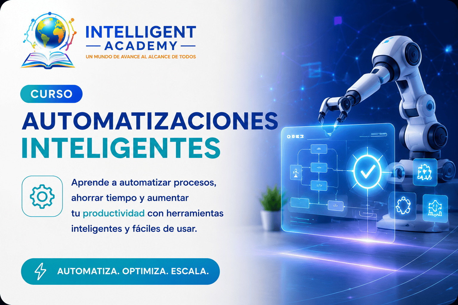 Portada del curso Automatizaciones Inteligentes