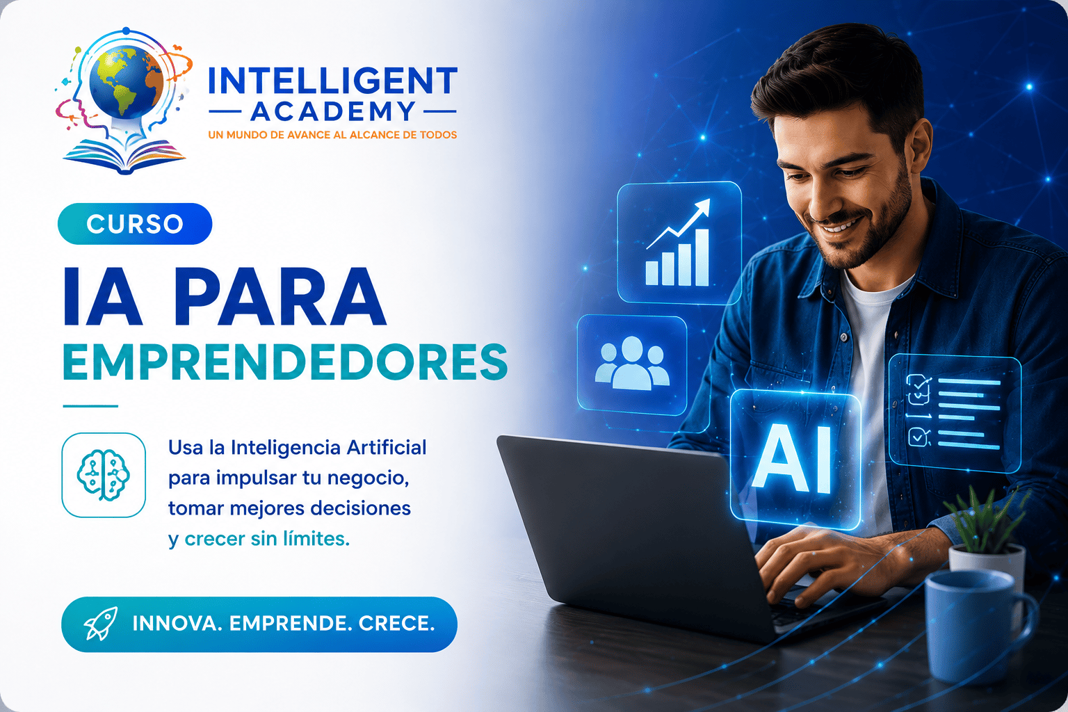 Portada del curso IA para Emprendedores