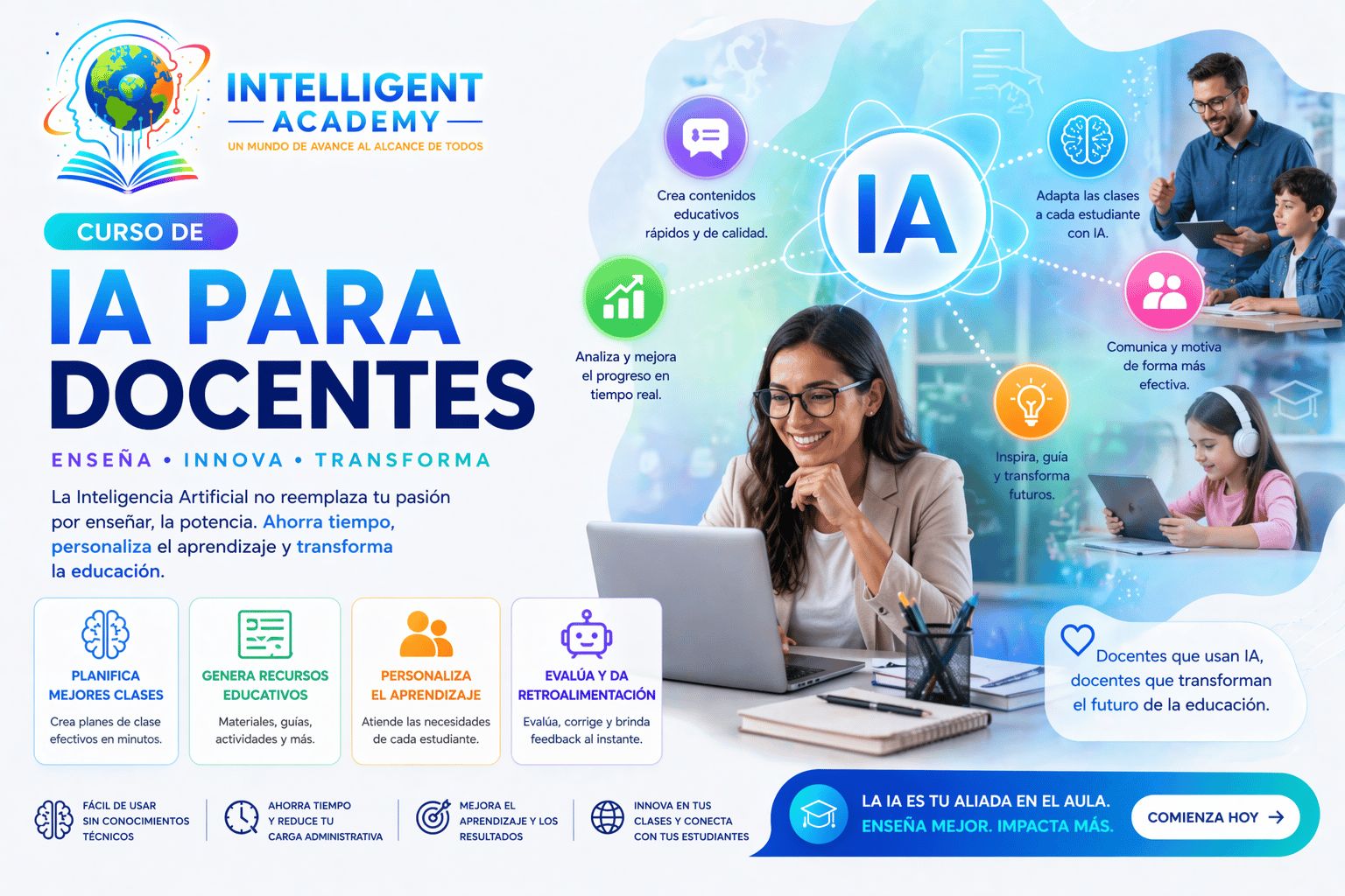 Portada del curso IA para Educadores