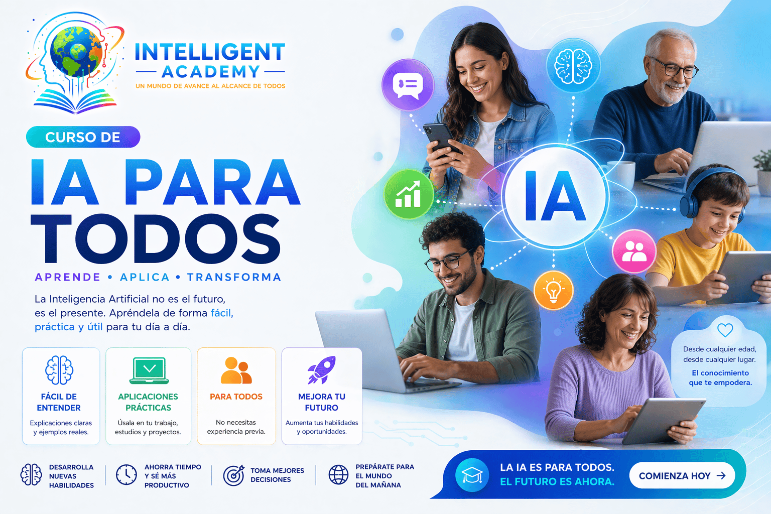 Portada del curso IA para Todos