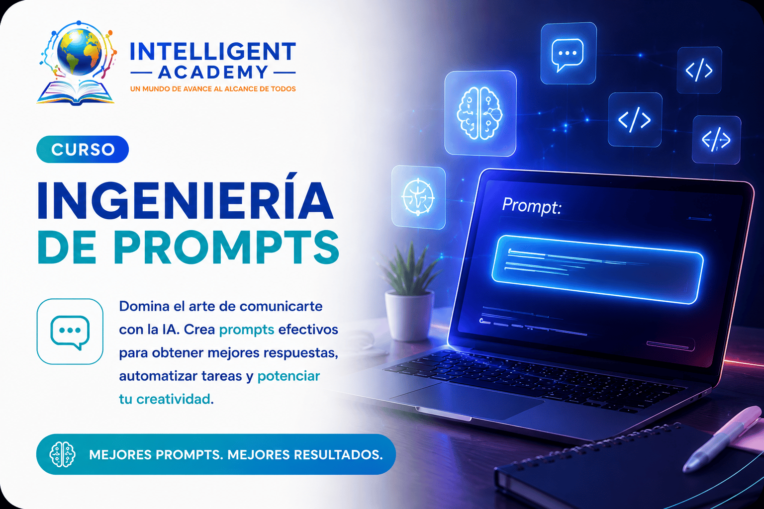 Portada del curso Ingeniería de Prompts